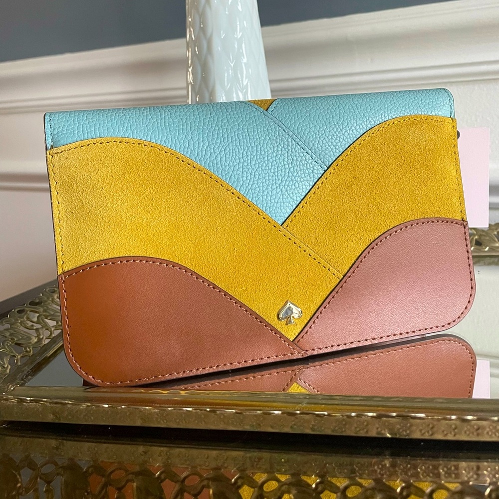 Kate Spade Nadine Patchwork Medium Clutch Wallet - Picture 2 of 7